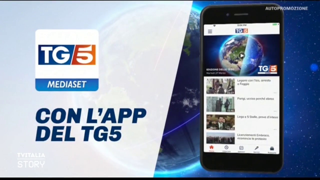 Canale 5 - Promo App TG5 - YouTube
