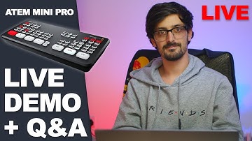 LIVE Blackmagic ATEM Mini PRO Demo + Q&A