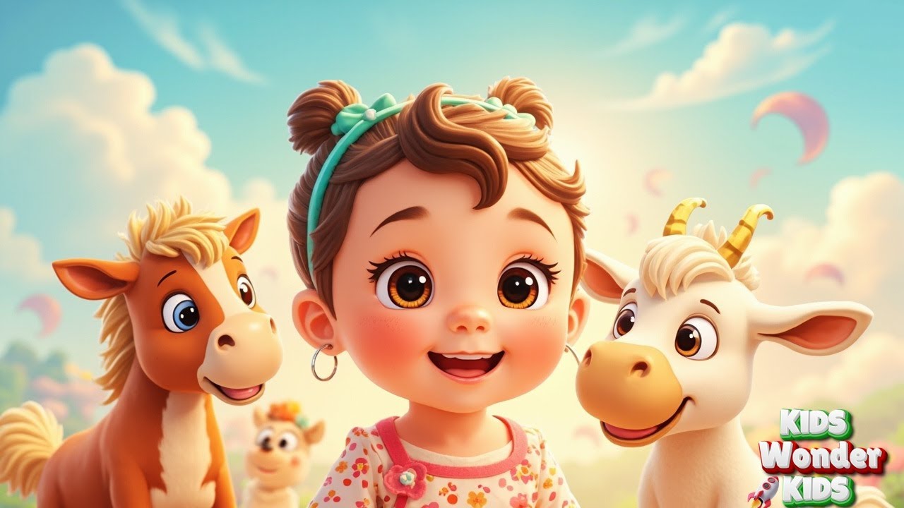 Tiny Horns and Soft Mane! Leo the Boy's Happy Horse and Goat | Nursery Rhymes & Kids Songs