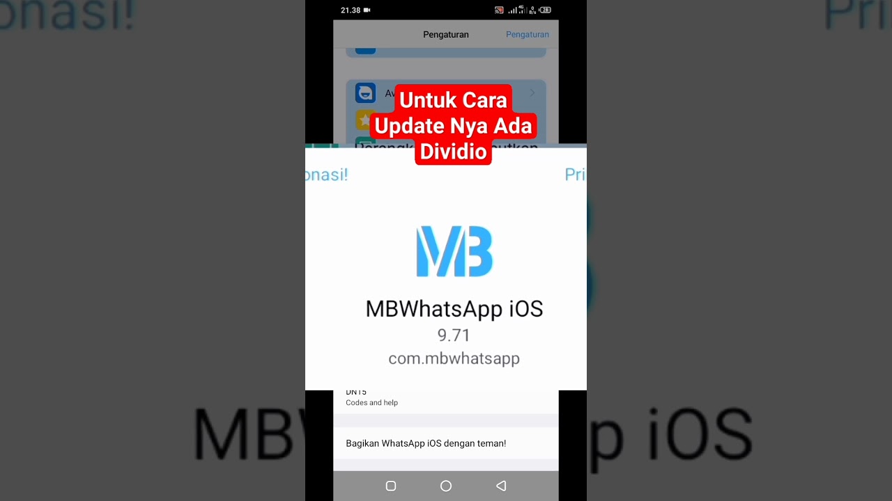 Mb Wa iOS Terbaru V9.71 || Mb Whatsapp iOS Terbaru 2024