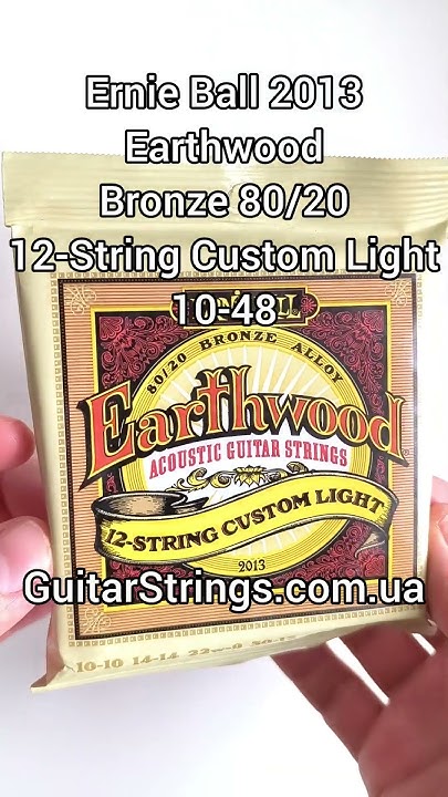 Ernie Ball 2013 Earthwood Bronze 80/20 12-String Custom Light 10-48 # ...