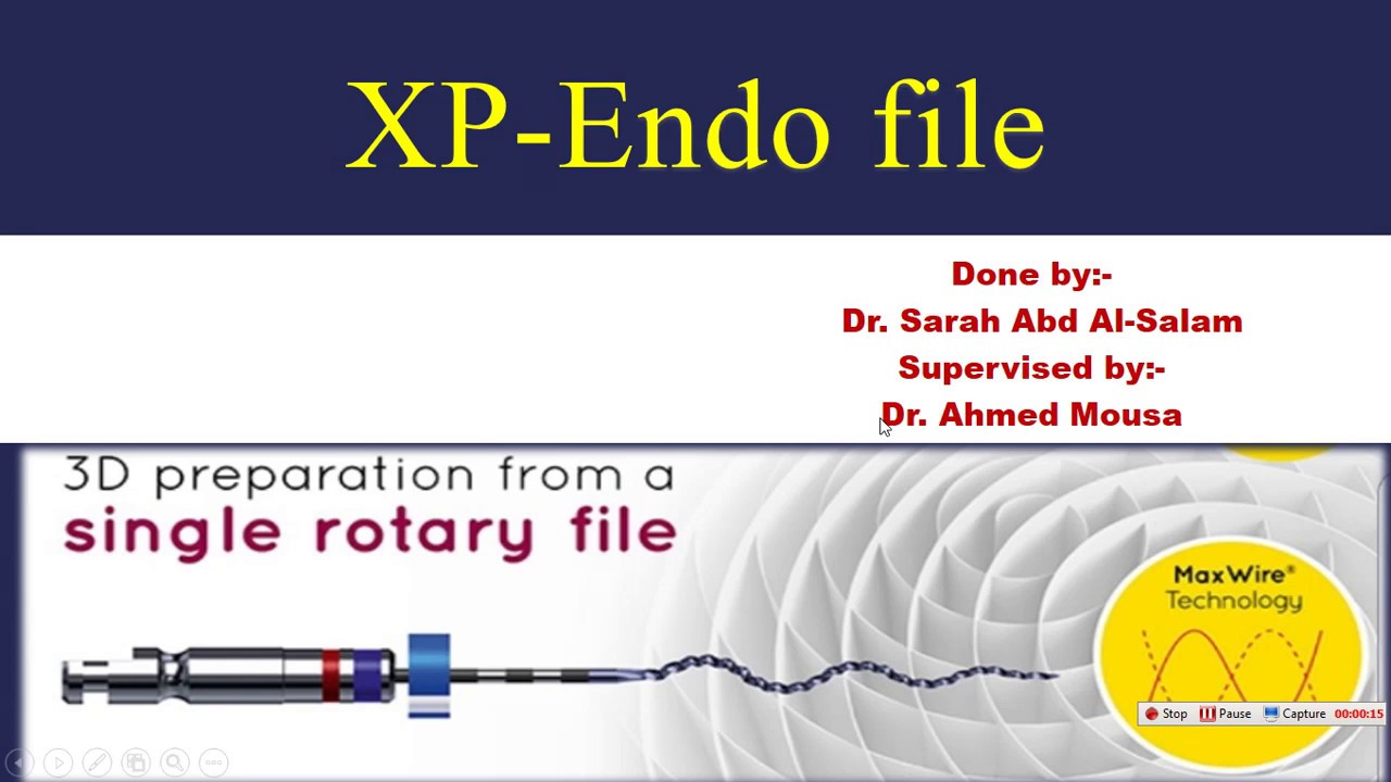 XP-Endo files / Dr.Sarah Alkhateeb