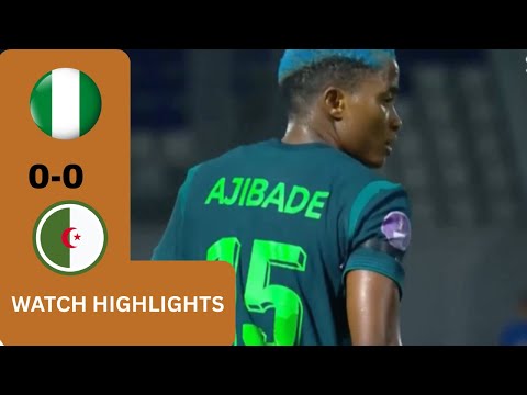 NIGERIA VS ALGERIA(0-0)-WAFCON 2024-GOALS&HIGHLIGHTS