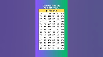 Focus Test: Find the Number Before Time Runs Out! (713) #findthenumber #numberquiz #shorts