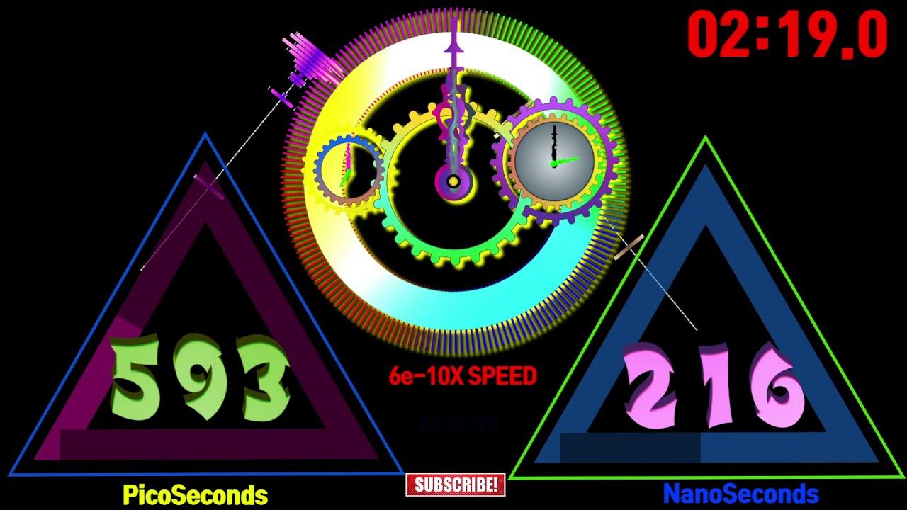 [Speed 6E10x] Triangle Moving 300 nanoseconds timer countdown alarm🔔
