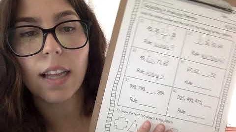 MATH- Generating and Analyzing Patterns Worksheet 4.OA.5