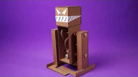 Robot de Cartón que Camina Solo ( Muy Fácil De Hacer )