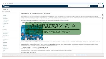 How to make a Raspberry Pi 4 into Wifi Access Point using OpenWrt.