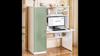 Office Table with Hutch & Cabinet - Assembly Video