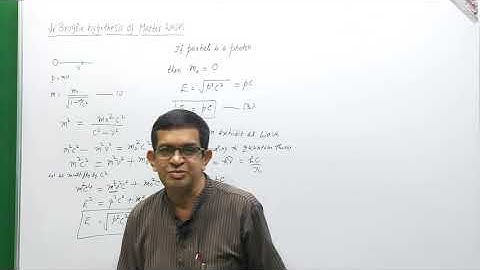 de Broglie Hypothesis|Lecture 7| BSc V semester|A.P.Radhakrishna|St.Philomena College, Puttur