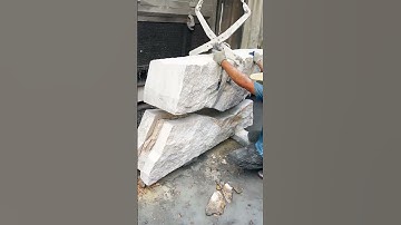 Landscape stone crevices process- Good tools and machinery make work easy