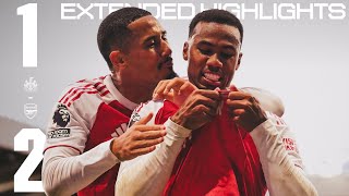 GABRIEL INJURY TIME WINNER ⏱️ | EXTENDED HIGHLIGHTS | Newcastle United 1-2 Arsenal | Premier League