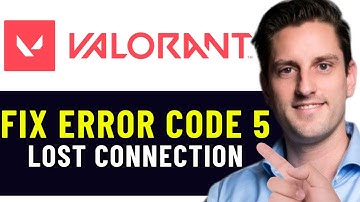 HOW TO FIX VALORANT ERROR CODE VAL 5 | THE GAME HAS LOST CONNECTION 2025! (EASY FIX)