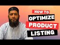 Amazon Product Listing Optimization | A Complete Step-by-Step Guide