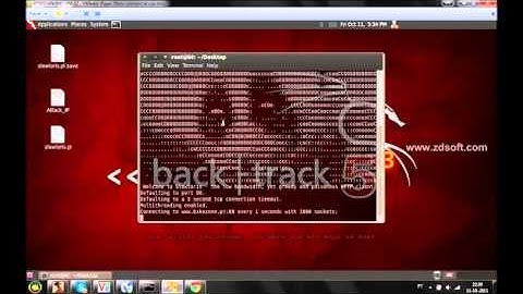 ★ DDos the Website Using Back Track