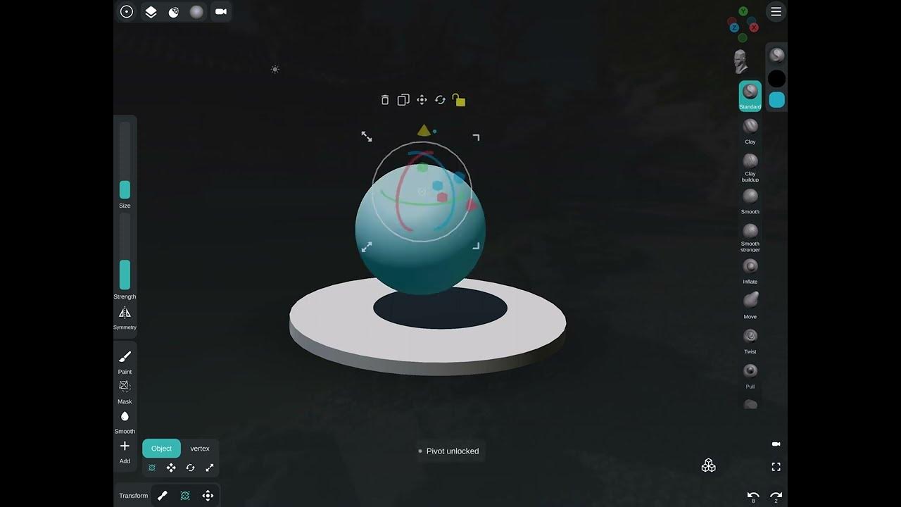 How to use Gizmo in Object mode Sculpt+ tutorials Gizmo tutorial 1