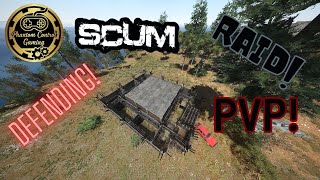 Base Defence In Scum, Check Out This Intense Raid As We Held On For Our Lives! PVP&Raiding In Scum!