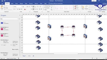 🏦 Bank Network Design Part 1: Network Design Modeling Using Microsoft Visio 🌐📊