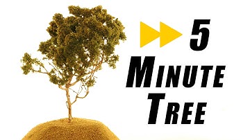 How long does it take to make a realistic tree – Model Railroad
