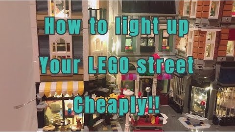 How to light up you LEGO modular street scene cheaply?