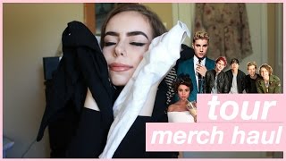 Tour merch haul: purpose, revival, slfl! // sophia brown