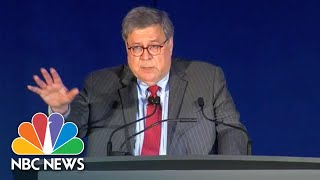 Watch: AG William Barr Likens Some Prosecutors To 'Headhunters' | NBC News NOW