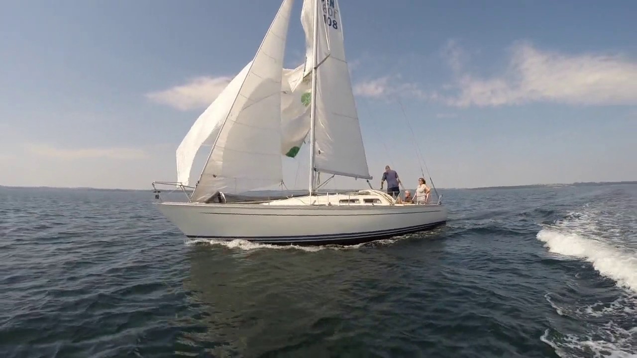 Deckchute gennaker and spinnaker drop test