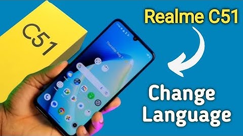 how to change language, Realme c51 language settings