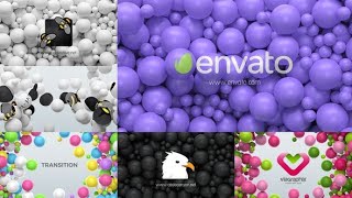 Falling Sphere Colorful Balls Logo Reveal AFTER EFFECTS Template Videohive 31852637