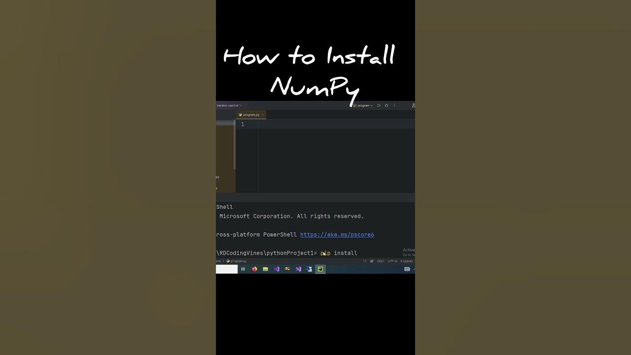 How to Install NumPy in Python #python #numpy #numpytutorial # ...