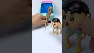 Scary 1 2 😱! Satisfying Review Miniature Shinchan and tung tung sahur ASMR Toy Unboxing #shorts