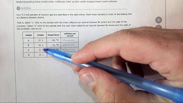 10.3e Understanding how molecular collision rate scales with temperature and volume