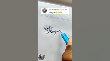 stylish name | Shagun | Calligraphy signature