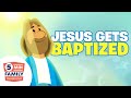 Jesus Got Baptized & This AMAZING Thing Happened  - 5 Min Family Devotional | Bible Stories for Kids