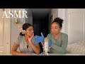 Ambers ASMR: Best friend tries to give me tingles [PART 1]