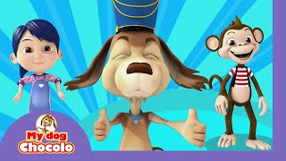 Download Lagu 🥁 CHOO CHOO WOW | MY DOG CHOCOLO 🐶 | NURSERY RHYMES \u0026 KIDS SONGS ♫ PLAYFUL LEARNING MP3