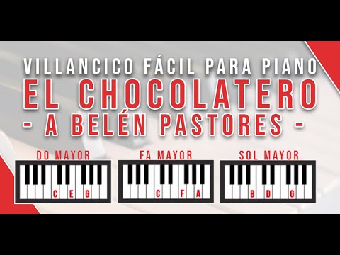 Como tocar El Chocolatero - A Belén Pastores [Hacia Belén va una Burra] Tutorial Villancico Fácil