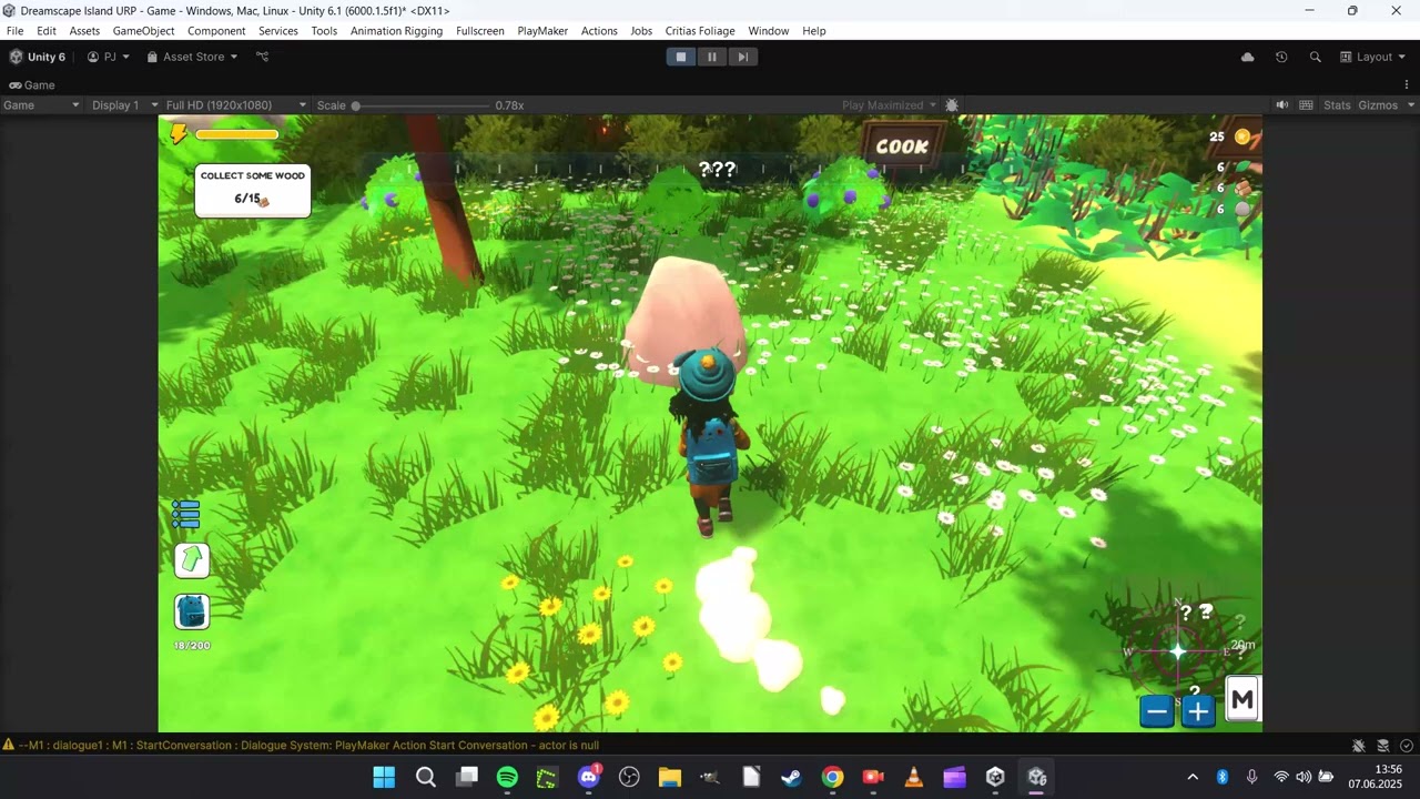 Dreamscape Island - hair physics added!