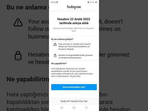 Askıya alınan instagram hesabı nasıl kurtarılır? Instagram hesabınızı tekrar aktif hale getirin!