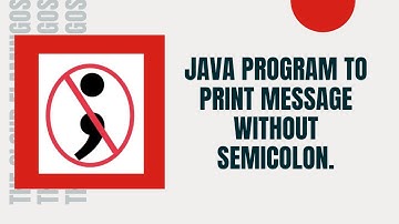 How to print message in Java program without using semicolon