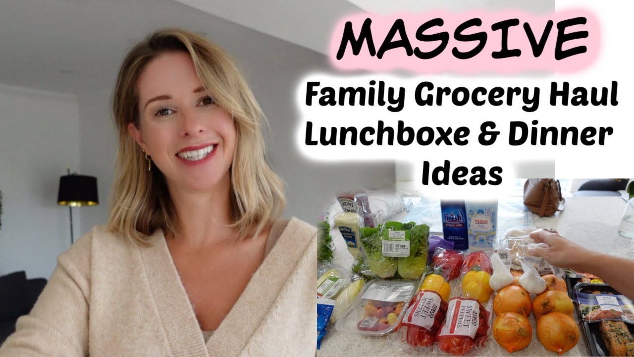 HUGE FAMILY FOOD SHOPPING HAUL | LUNCHBOX & EVENING MEAL IDEAS | Kerry Whelpdale