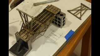Scratch Building A Small Trestle #modelrailroad #modeltrains