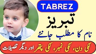 Tabrez Name Meaning In Urdu Tabrez Naam Ka Matlab تبریز نام کا مطلب Top Islamic Name