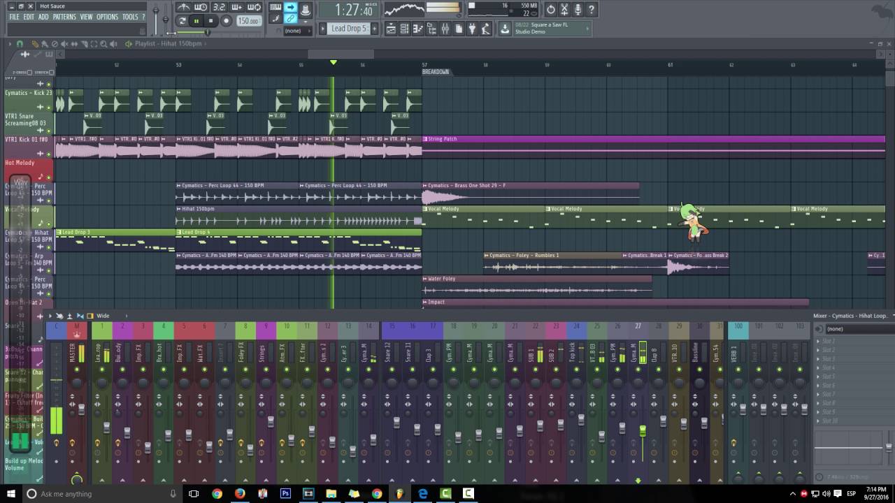 JK West & Eric Kauffmann - Hot Sauce - FL Studio 12 Playthrough