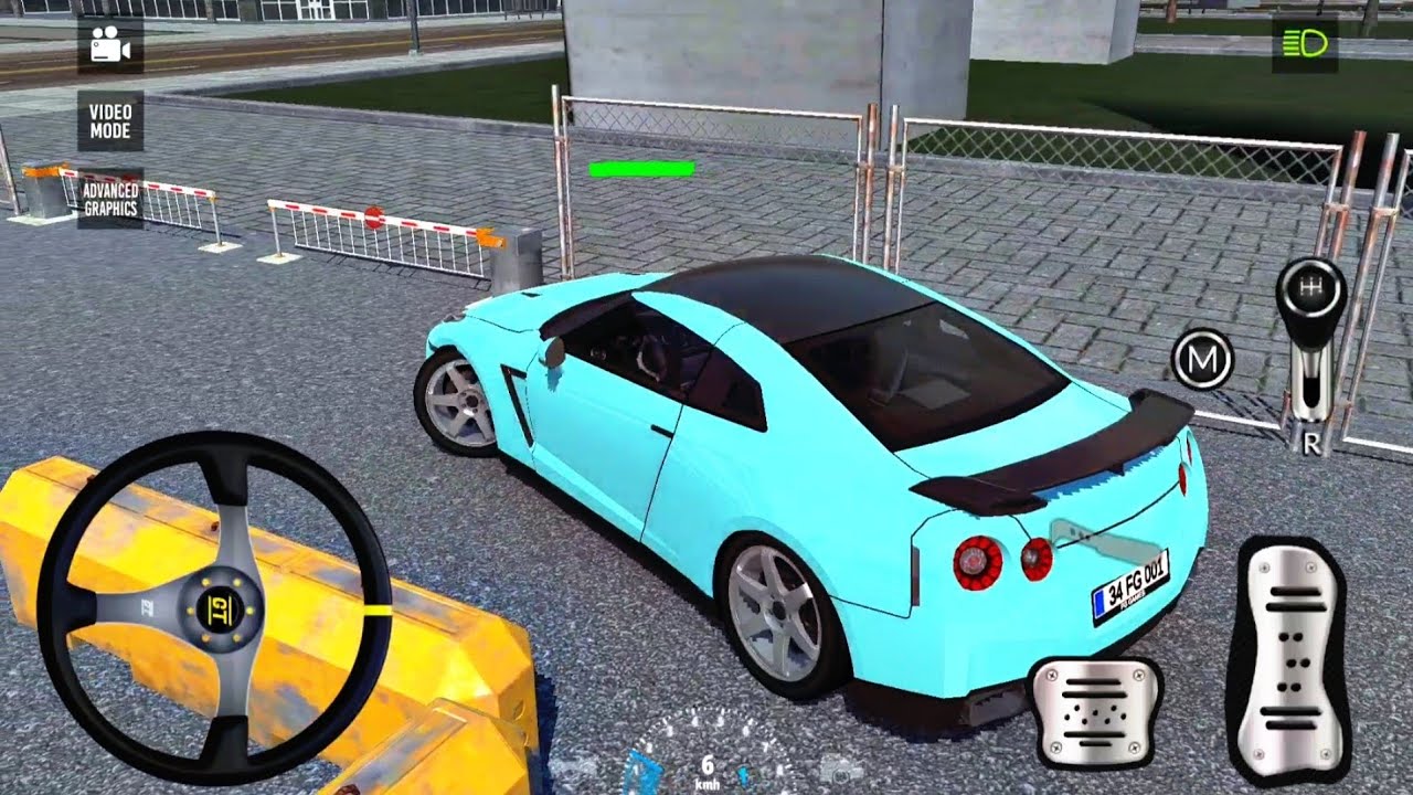 Nissan GTR Crazy Parking School AutoPark Levels 119 : Car Parking 2025 : Android Gameplay