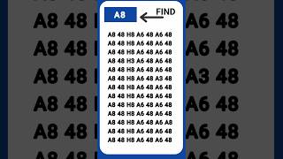 Challenge and find number  👁️‍🗨️A8   Spot The Hidden Number Challenge! Only Geniuses Can Find It!