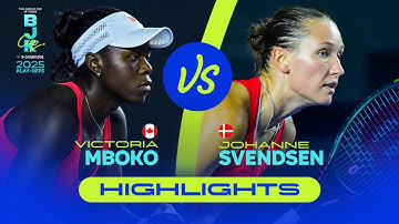 Victoria Mboko (CAN) vs Johanne Svendsen (DEN) | 2025 Billie Jean King Cup Play-offs | Highlights