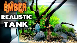 Aquascape Tutorial: Realistic Ember Tetra Aquarium (How To: Full Step By Step Guide, Planted Tank)