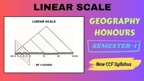 How to Draw Linear Scale | How to Draw Plain Scale | Geography Honours | 1st Semester