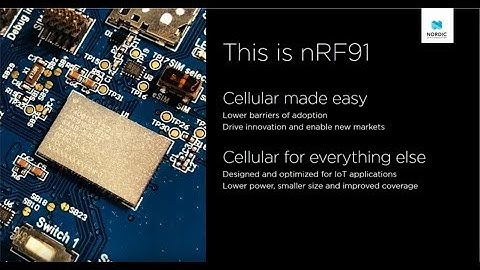nRF91 SiP Series sneak peek